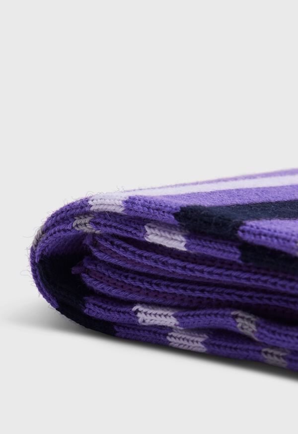Paul Stuart Cotton Variegated Multicolor Stripe Sock, image 2