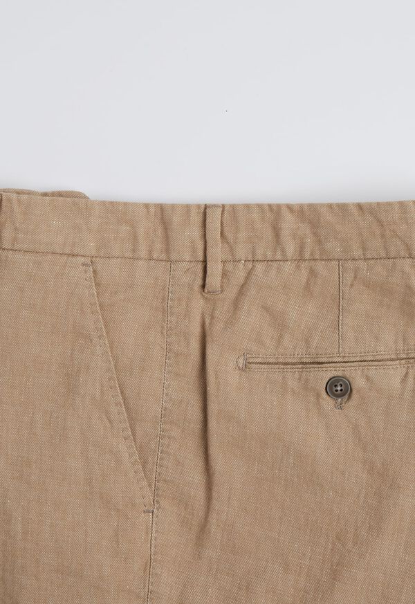 Paul Stuart Khaki Linen Blend Pant, image 3