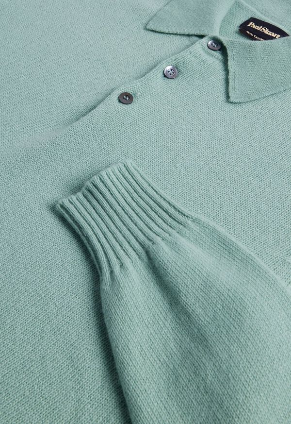 Paul Stuart Cashmere Long Sleeve Polo, image 9