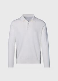 Paul Stuart Linen & Cotton Long Sleeve Polo, thumbnail 1