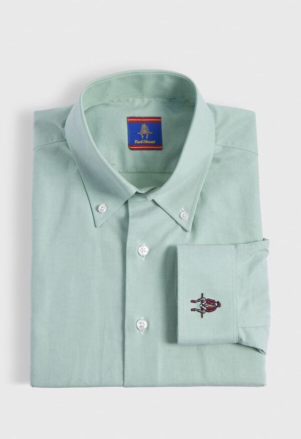 Paul Stuart Cotton Oxford Logo Sport Shirt