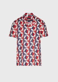 Paul Stuart Linen Buoy Print Shirt, thumbnail 1