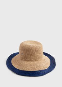 Paul Stuart Sun Hat With Wide Contrast Brim, thumbnail 2