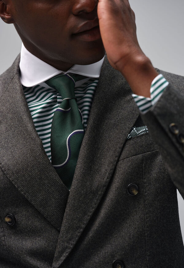 Paul Stuart Horizontal Stripe Dress Shirt, image 5