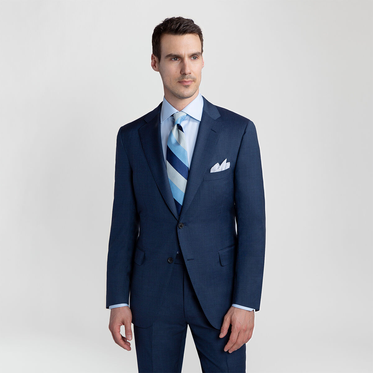 Navy pindot suit new arrivals