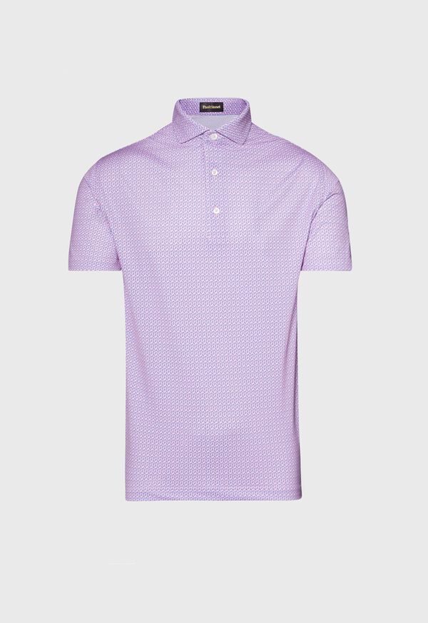 Paul Stuart Paisley Print Pique Performance Polo