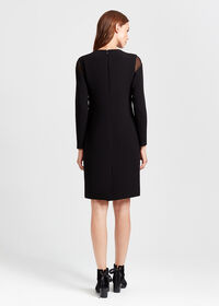 Paul Stuart Vent Dress with Mesh Peekaboo Shoulder, thumbnail 2