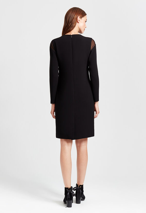 Paul Stuart Vent Dress with Mesh Peekaboo Shoulder, image 2