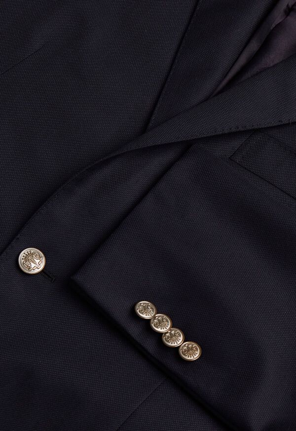 Paul Stuart Solid Blazer with Gunmetal Buttons, image 6