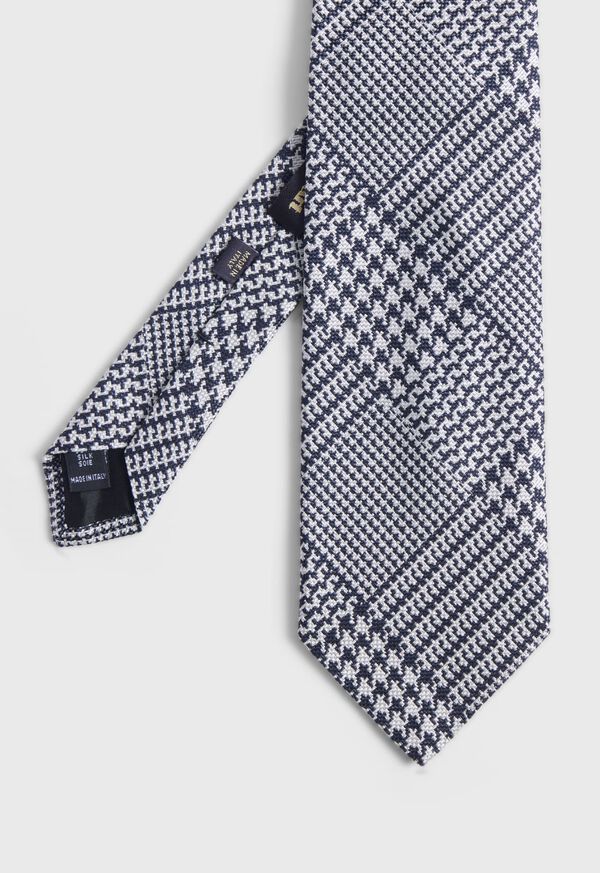 Paul Stuart Silk Jacquard Plaid Tie