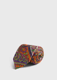Paul Stuart Silk Paisley Print Tie, thumbnail 1