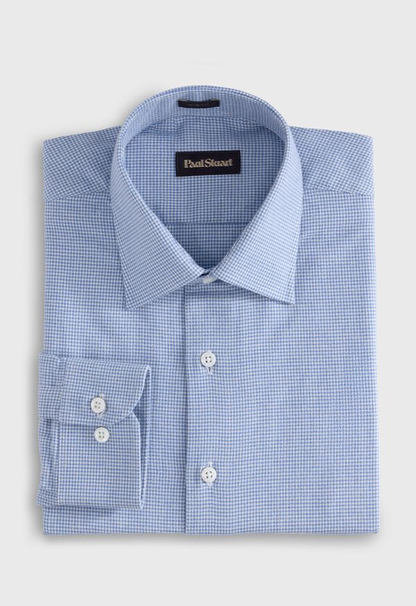 Paul Stuart Brushed Cotton Houndstooth Sport Shirt, image 1