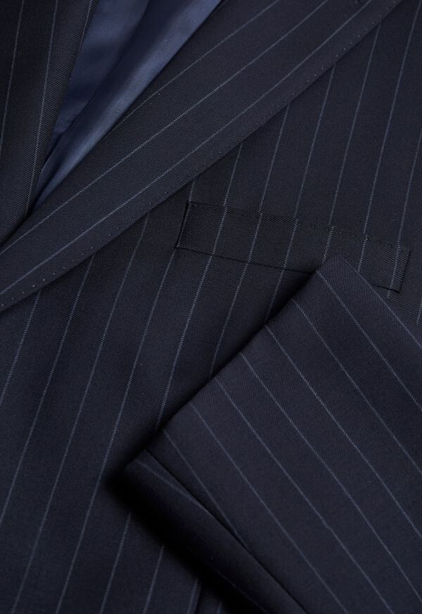 Paul Stuart Navy Stripe Super 110s Wool Suit, image 2