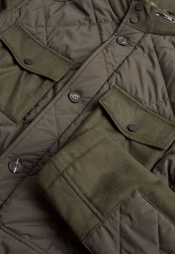 Paul Stuart Cashmere and Microfiber Quilted Field Jacket, image 2