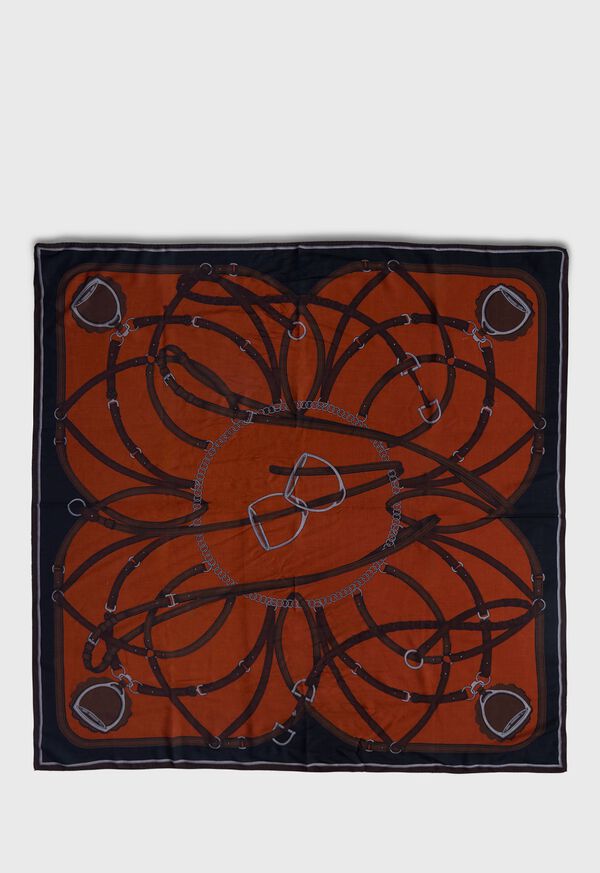 Paul Stuart Belt & Buckle Printed Scarf, image 3
