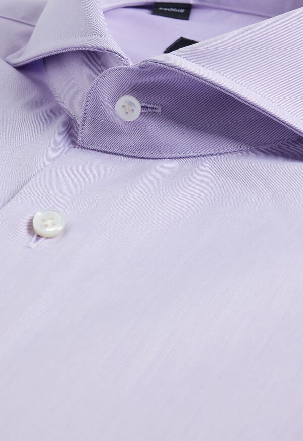 Paul Stuart Cotton Solid Dress Shirt, image 3
