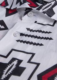 Paul Stuart Printed Linen Sport Shirt, thumbnail 3