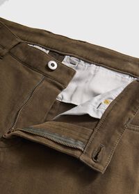 Paul Stuart Brushed Twill Five Pocket Pant, thumbnail 3