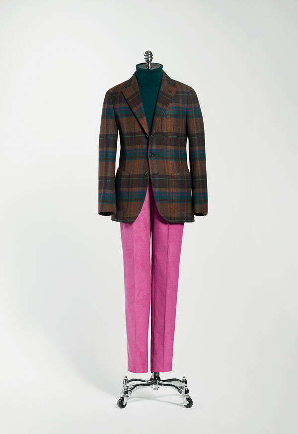 Paul Stuart Horseblanket Brown Plaid Sport Coat, image 4
