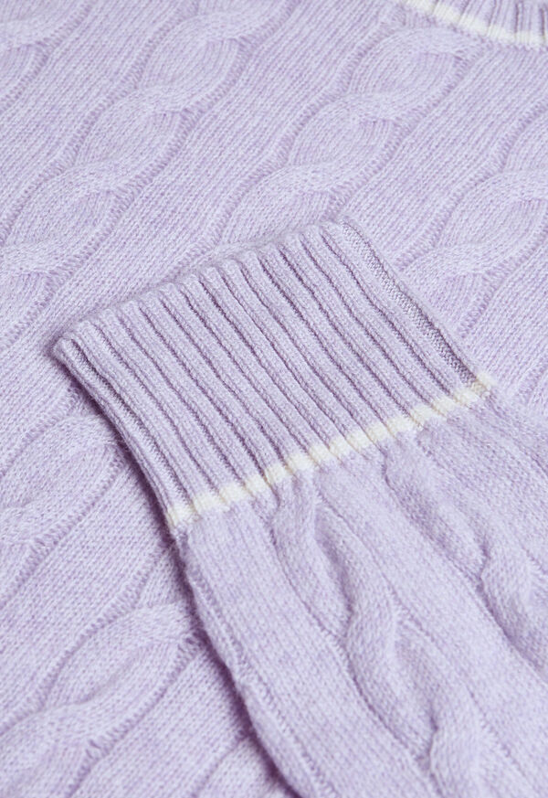 Paul Stuart Cashmere Cable Crewneck Sweater, image 2