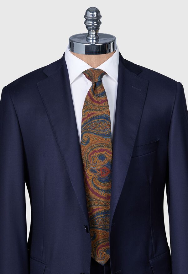 Paul Stuart Printed Wool Paisley Tie, image 3