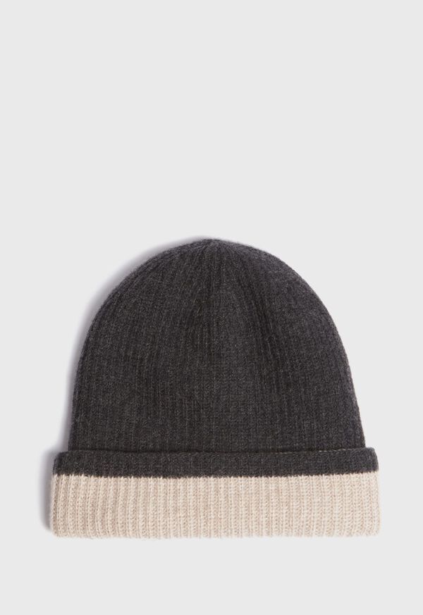 Paul Stuart Reversible Cashmere Knit Hat, image 1