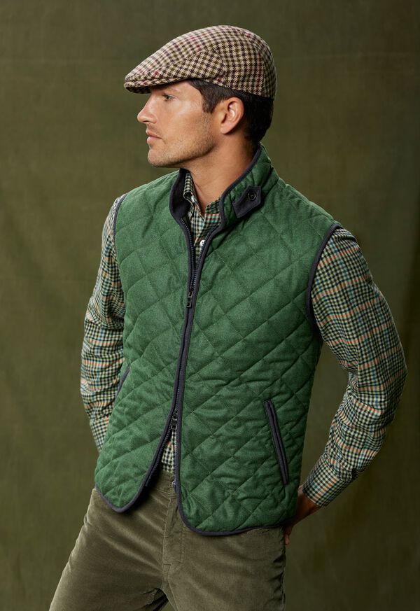Paul Stuart Small Plaid Flannel Sport Shirt, image 2