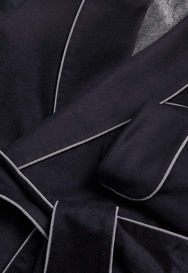Paul Stuart Black Cashmere Robe, image 2