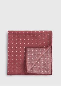 Paul Stuart Contrast Polka Dot Pocket Square, thumbnail 1