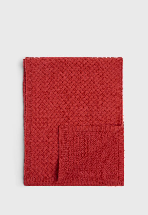 Paul Stuart Cashmere Basketweave Scarf, image 1