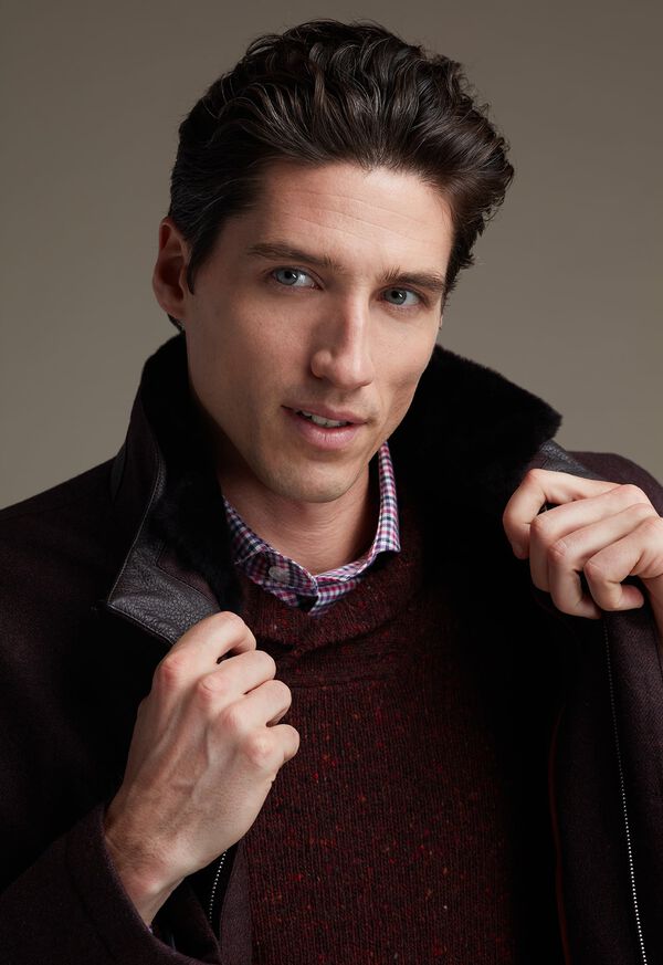 Paul Stuart Mini Check Flannel Sport Shirt, image 2