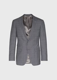 Paul Stuart Grey Plaid Wool Suit, thumbnail 3