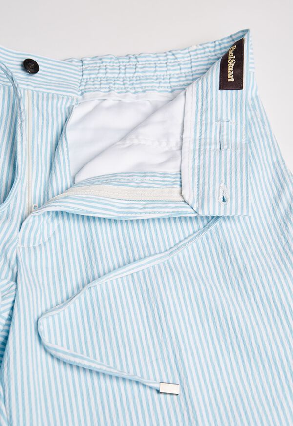 Paul Stuart Slim Fit Drawstring Seersucker Pant, image 2