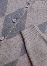 Paul Stuart Button Front Argyle Sweater, thumbnail 2