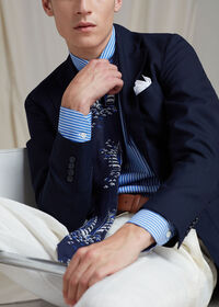 Paul Stuart Solid Navy Tropical Blazer, thumbnail 4
