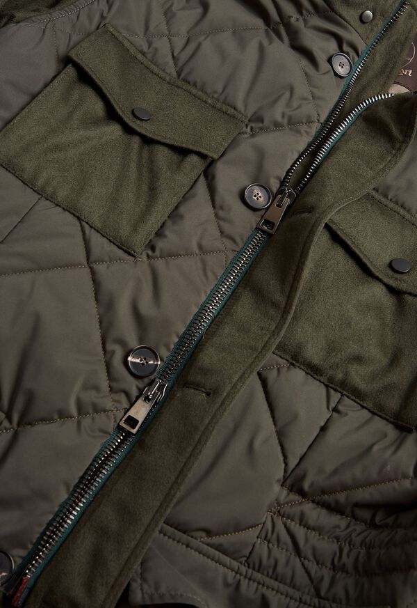 Paul Stuart Cashmere and Microfiber Quilted Field Jacket, image 3