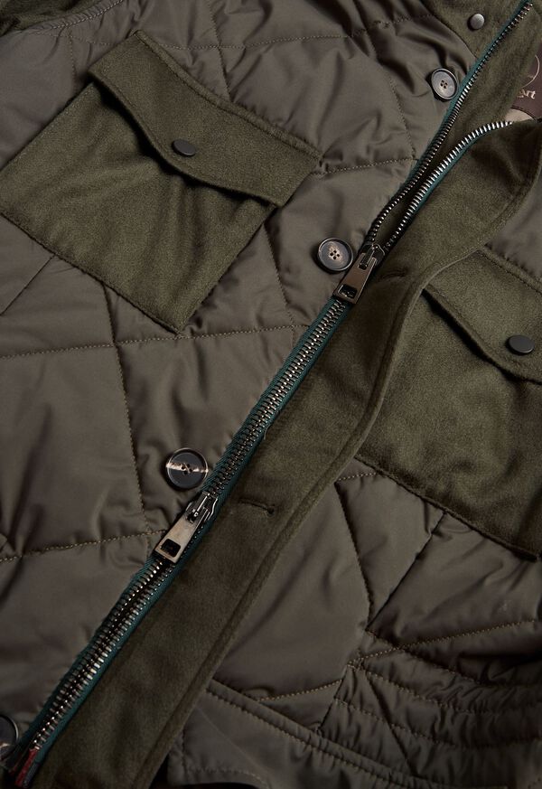 Paul Stuart Cashmere and Microfiber Quilted Field Jacket, image 3