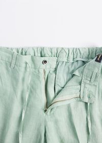 Paul Stuart Linen Drawstring Trouser, thumbnail 2