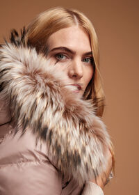 Paul Stuart Puffer Coat with Fur Trim, thumbnail 2