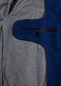 Paul Stuart Suede Bomber Jacket with Knit Trim, thumbnail 6