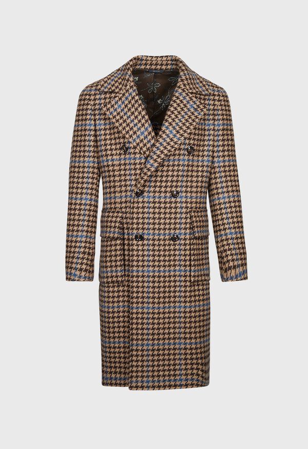 Paul Stuart Large Houndstooth Double Breasted Coat, image 1