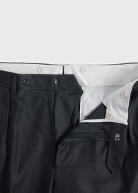 Paul Stuart Dark Grey Super 110s Wool Pleated Trouser, thumbnail 2