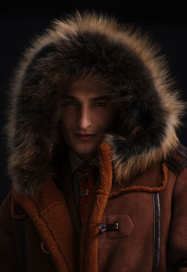 Paul Stuart Shearling Toggle Coat, image 2