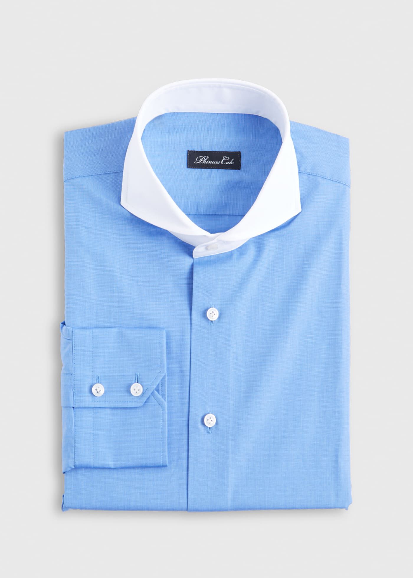 White cutaway 2025 collar dress shirt