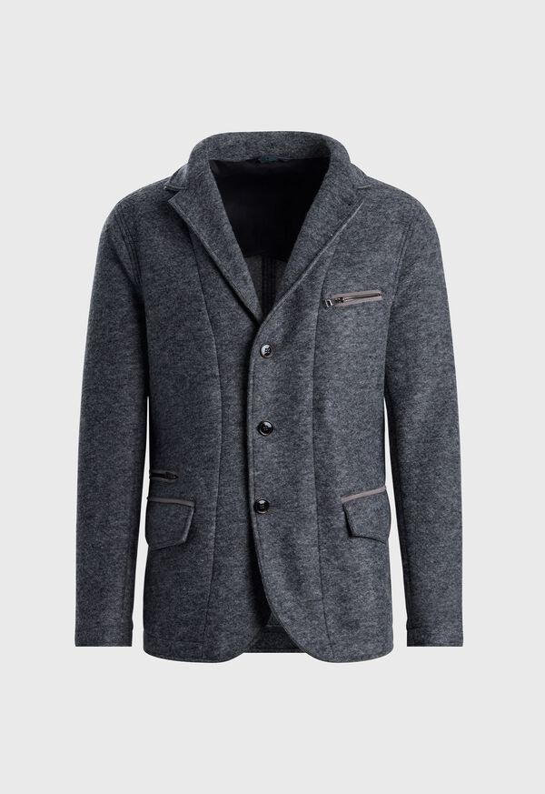Paul Stuart Wool Jacket with Removable Knit Collar, image 3