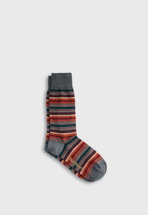 Paul Stuart Multicolor Stripe Sock, image 1
