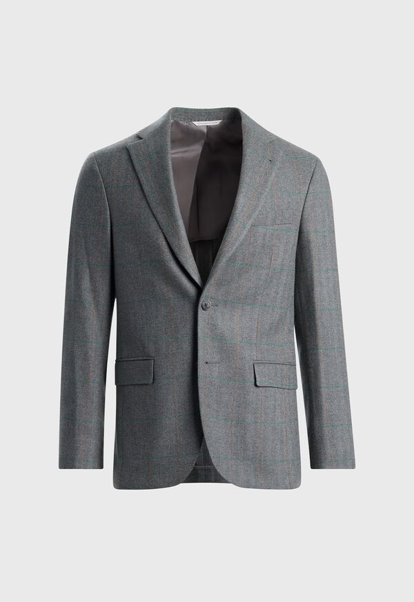 Paul Stuart Cashmere Deco Herringbone Jacket, image 1