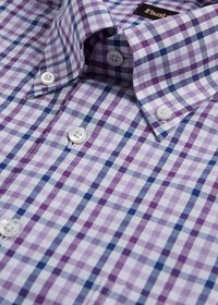 Paul Stuart Two Color Check Cotton Sport Shirt, thumbnail 2