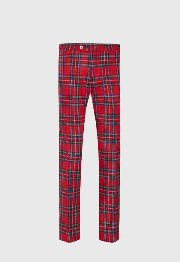 Paul Stuart Red Plaid Pant, image 1