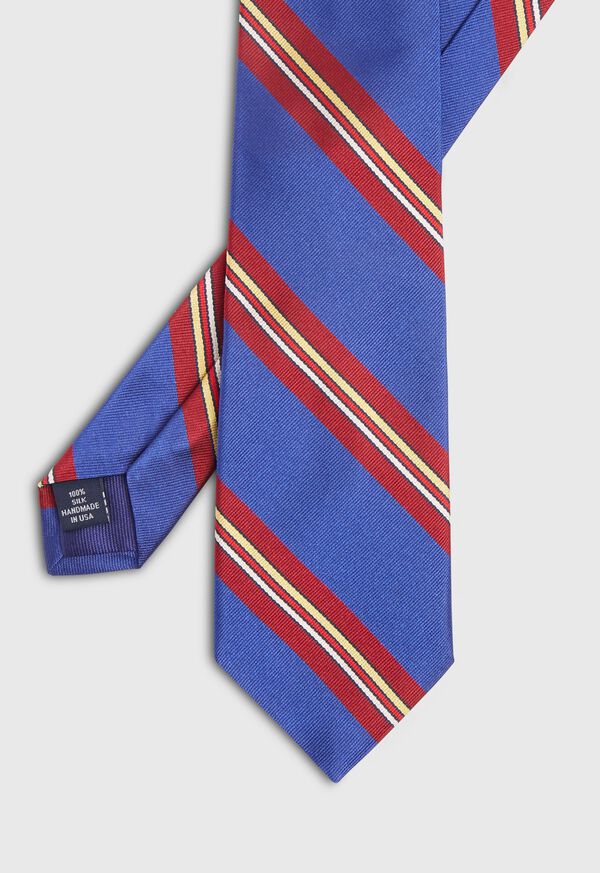 Paul Stuart Brown Deco Stripe Tie, image 1